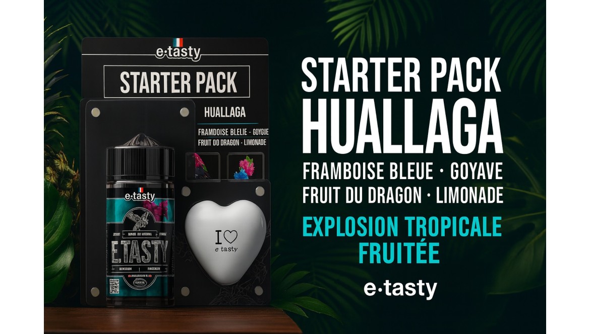 Starter Pack Huallaga – Explosion tropicale fruitée – E.Tasty